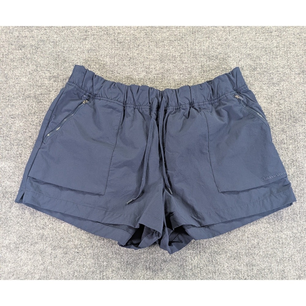 Outdoor‎ Voices Rec Trek Hiking Shorts Women's Size XXL Blue Cargo Pockets